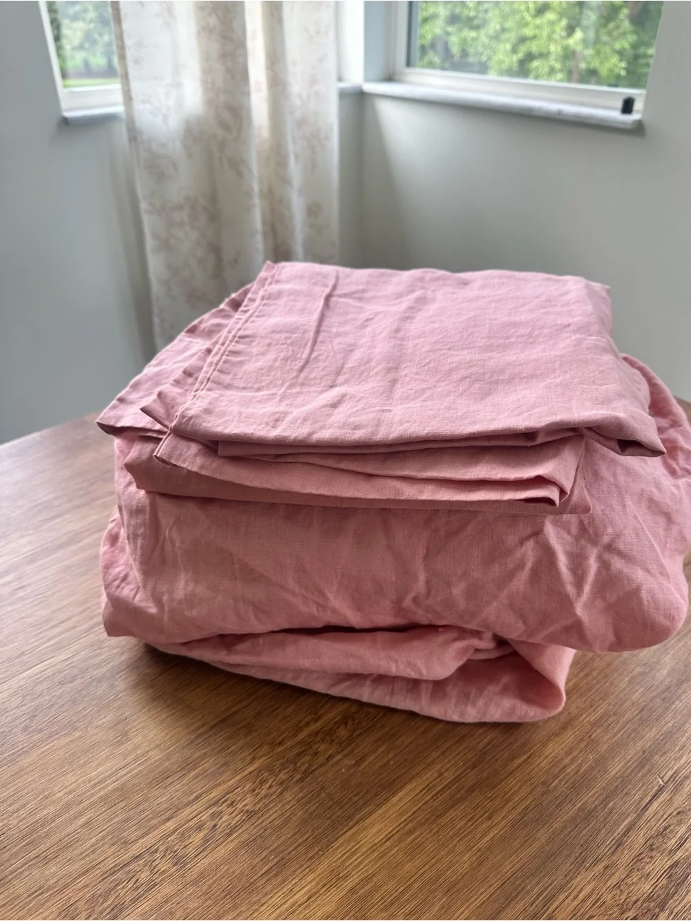 Soft Rose Cotton Sheet Set - Minimalist Bedding